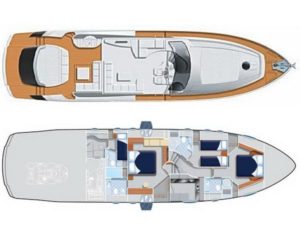 Yachtlayout Pershing 72 «Legendary»