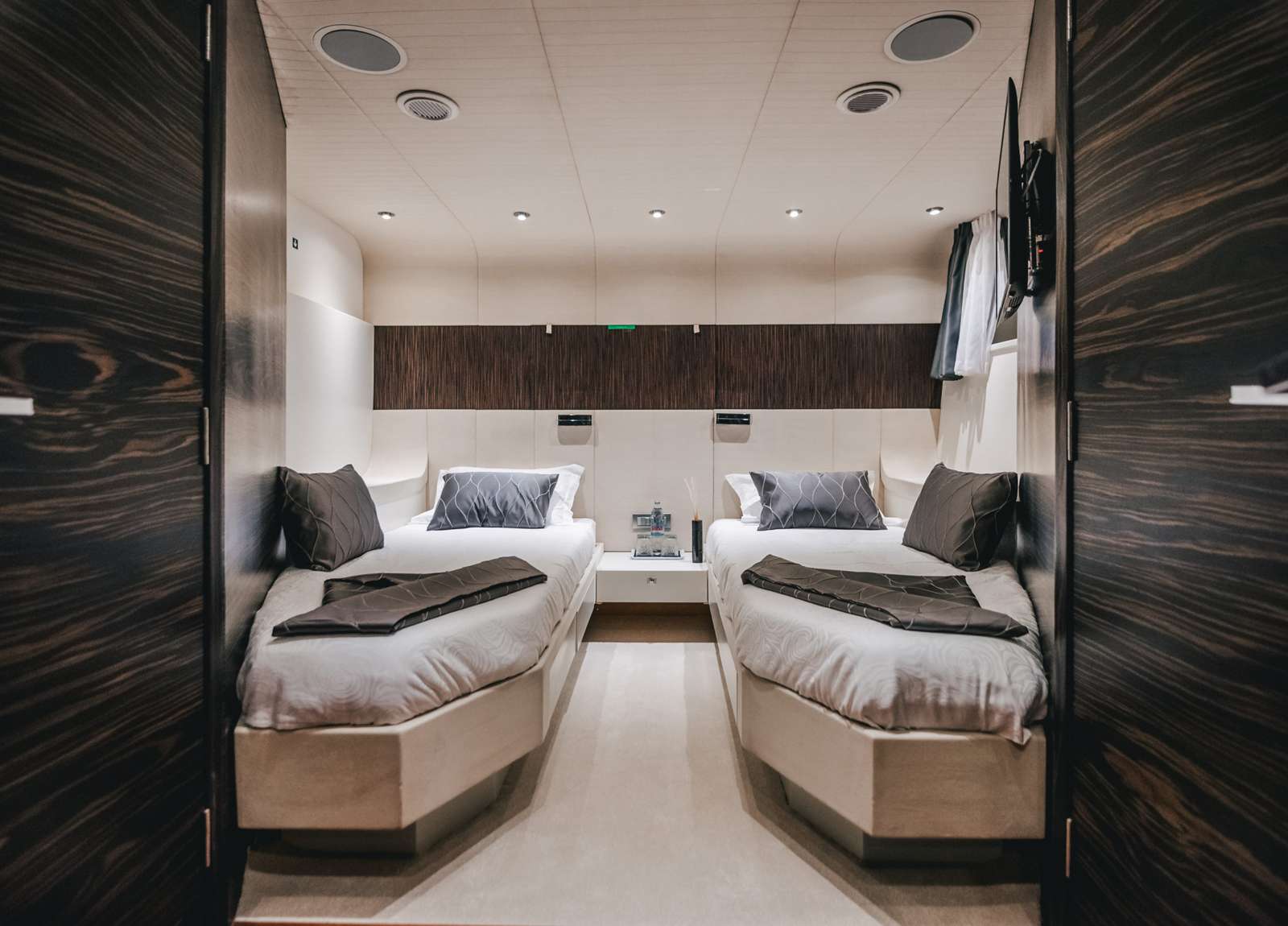 cabin mega yacht oceanline 127 one blue charter yacht