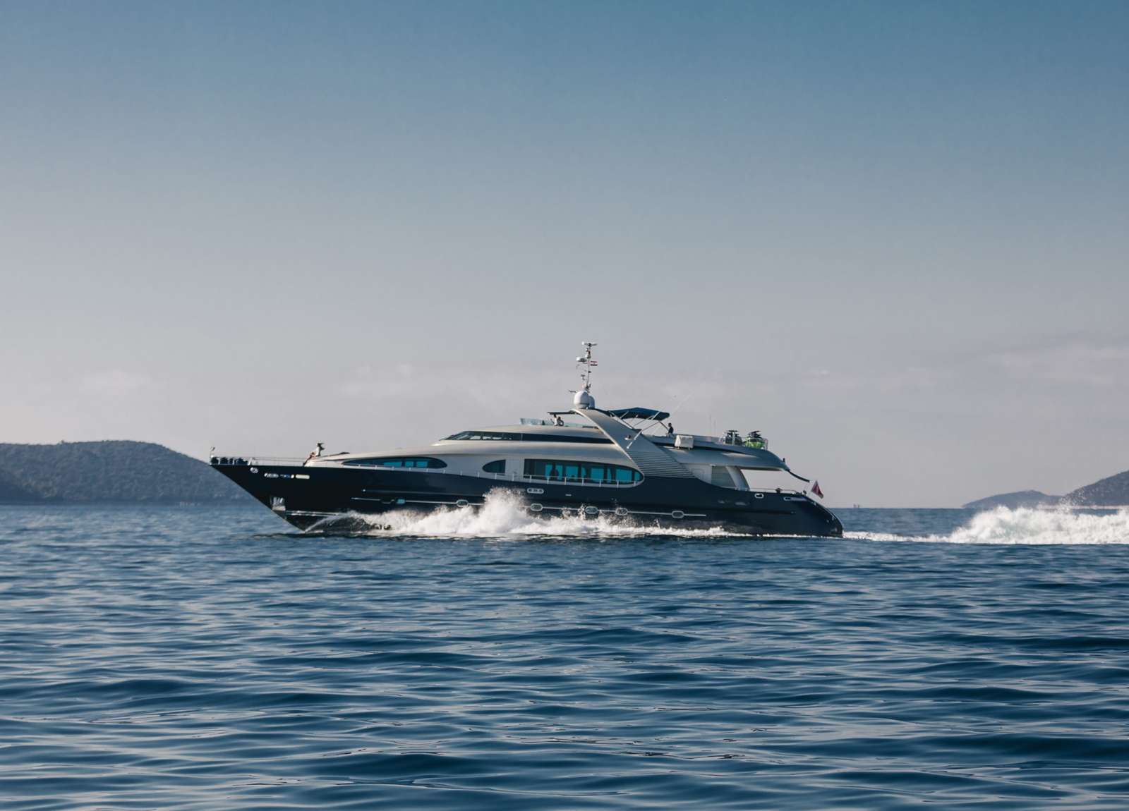 mega yacht oceanline 127 one blue charter