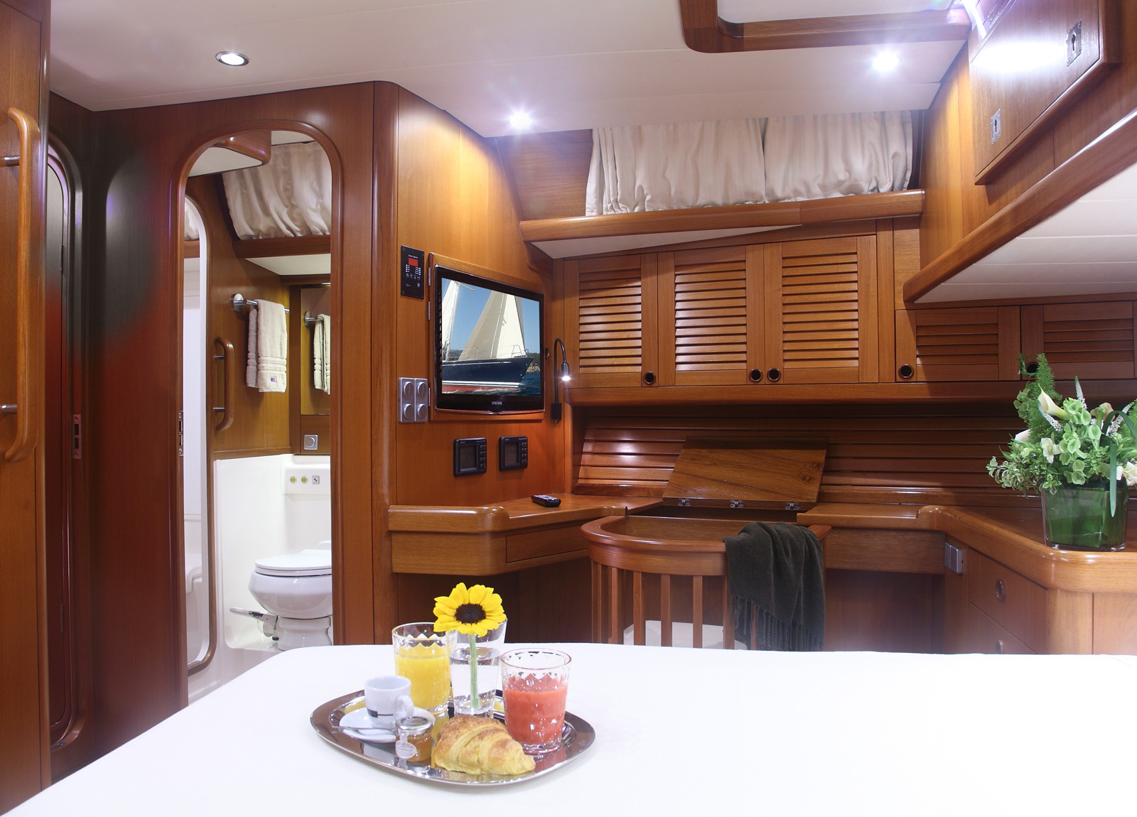 sailing yacht nautors swan eastern mediterranean kitchen