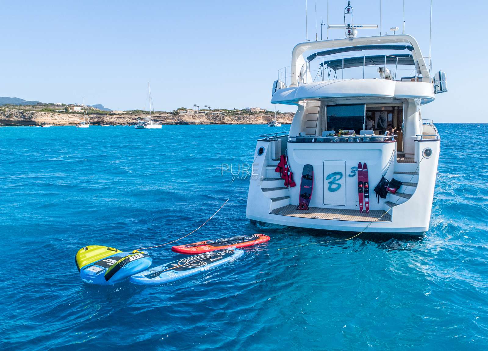 rear luxury yacht astondoa 90 glx b3 balearic islands