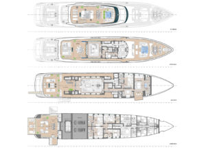 Yachtlayout Rossinavi 50m «LEL»