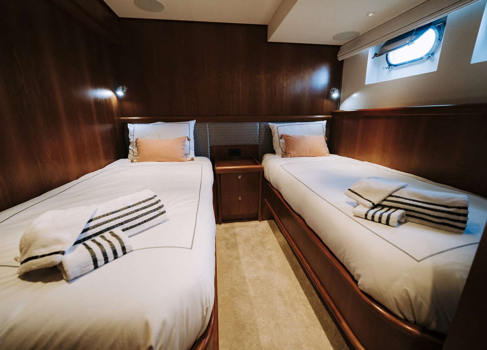 two bed cabin luxury yacht charter mallorca las ninas