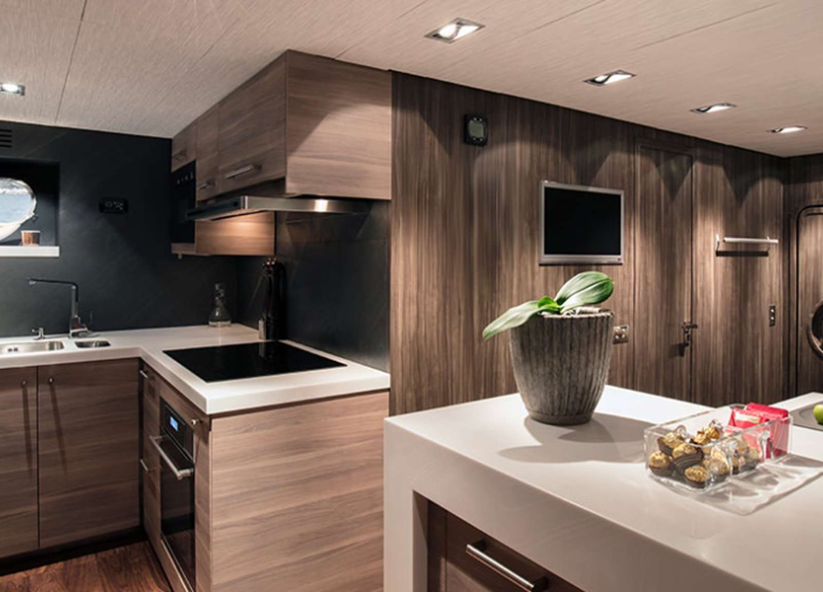 kitchen luxury yacht leopard 34 western mediterranean