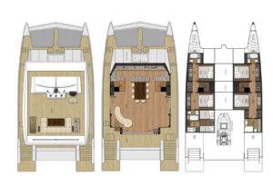 Yachtlayout Sunreef Supreme 68 «Midori»