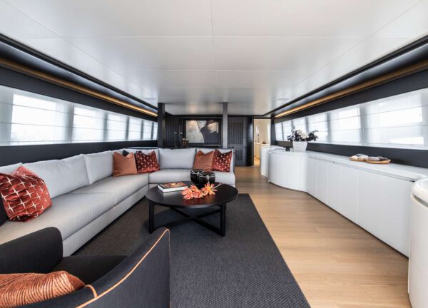 lounge luxury yacht bugari 112 project steel