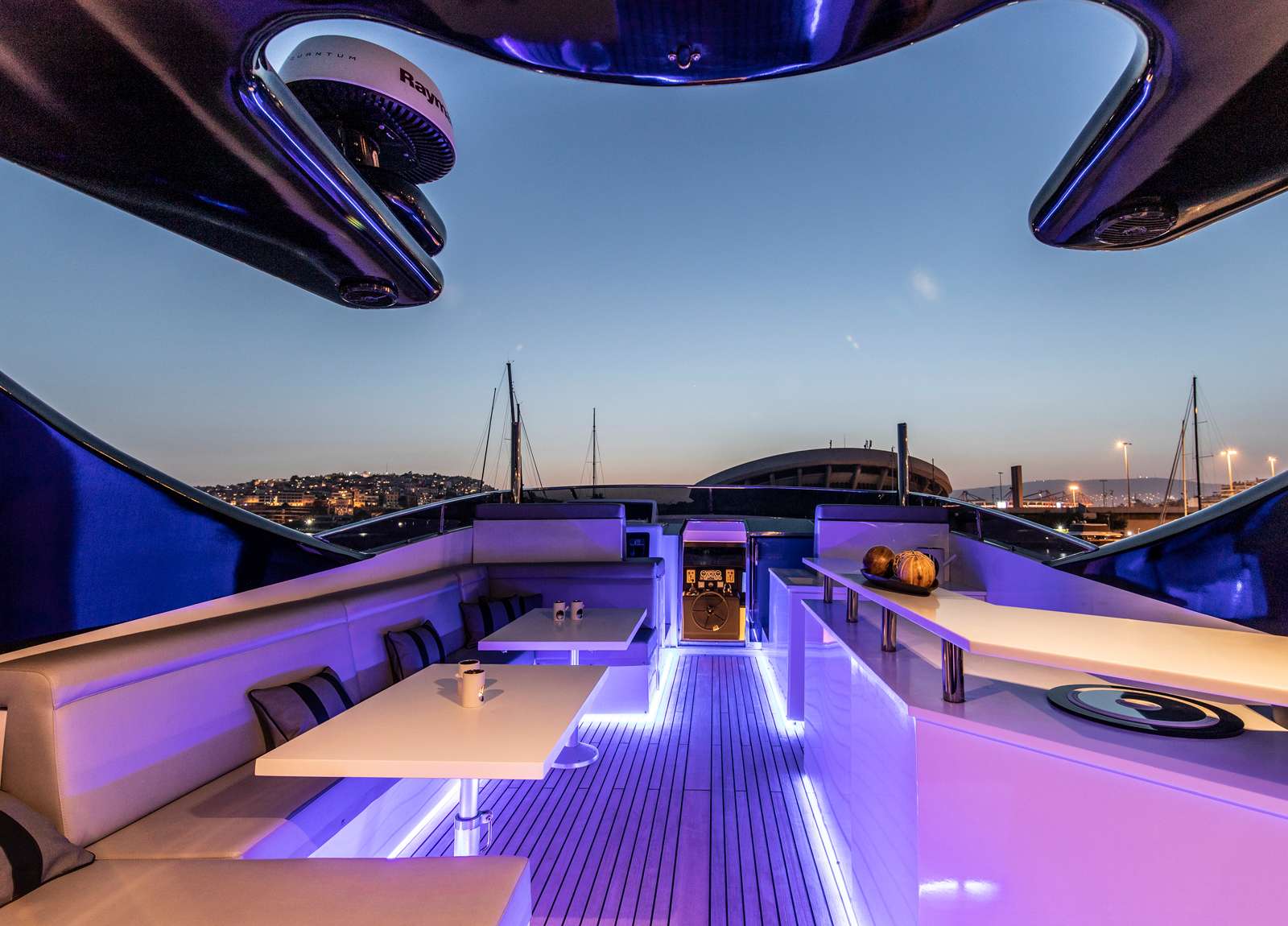 upperdeck luxury yacht bugari 112 project steel charter