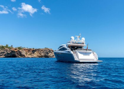 charter luxury yacht sunseeker predator 84 basad balearic islands