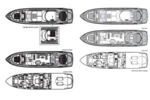 Yachtlayout Sunseeker Predator 84 «Palumba»