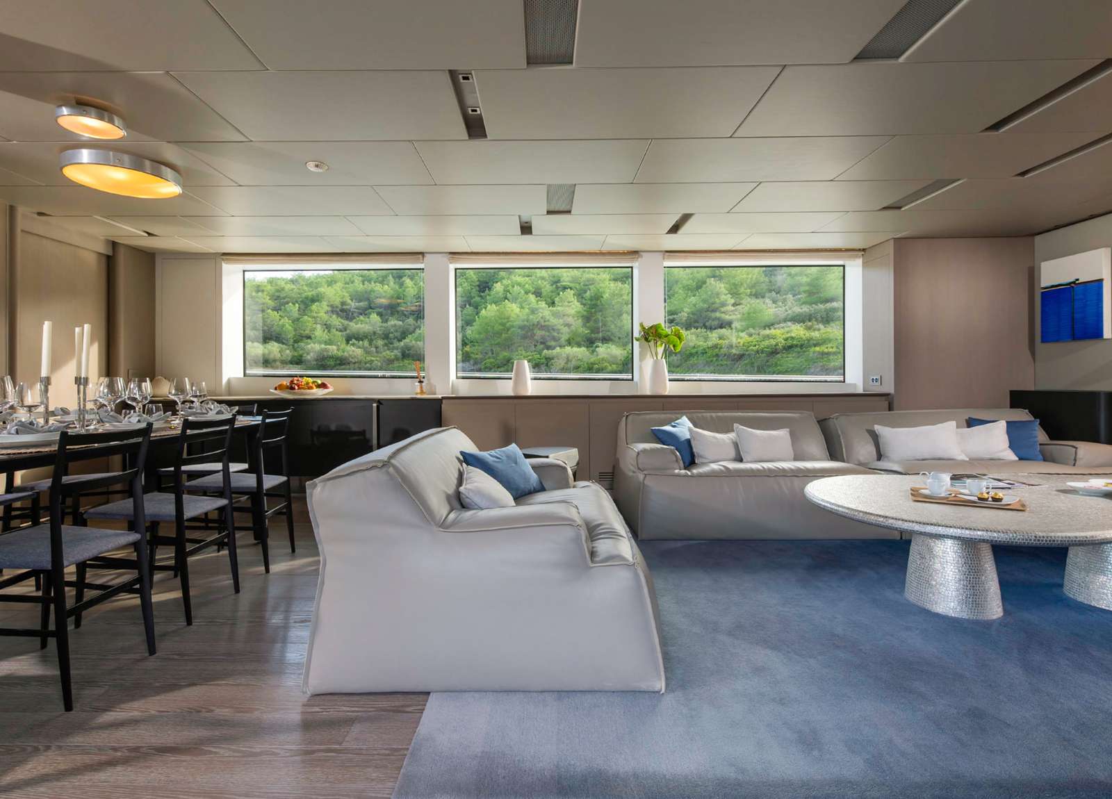 lounge luxury yacht sanlorenzo sl 106 andiamo croatia