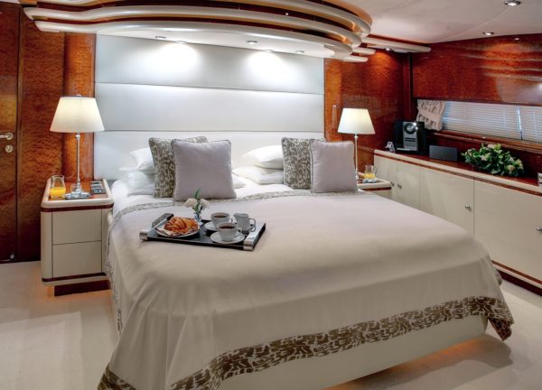 Hauptkabine luxusyacht elegance 105