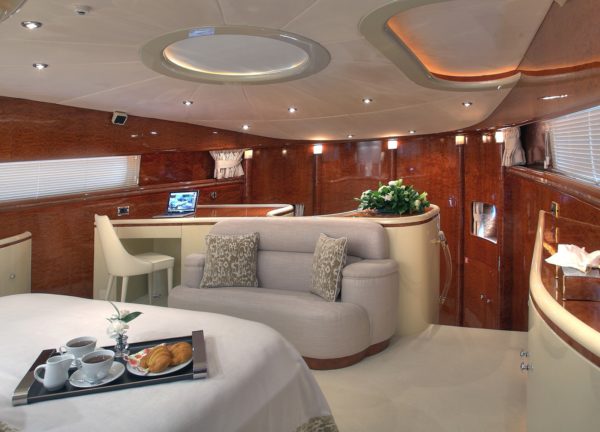 Hauptkabine luxusyacht elegance 105 spanien