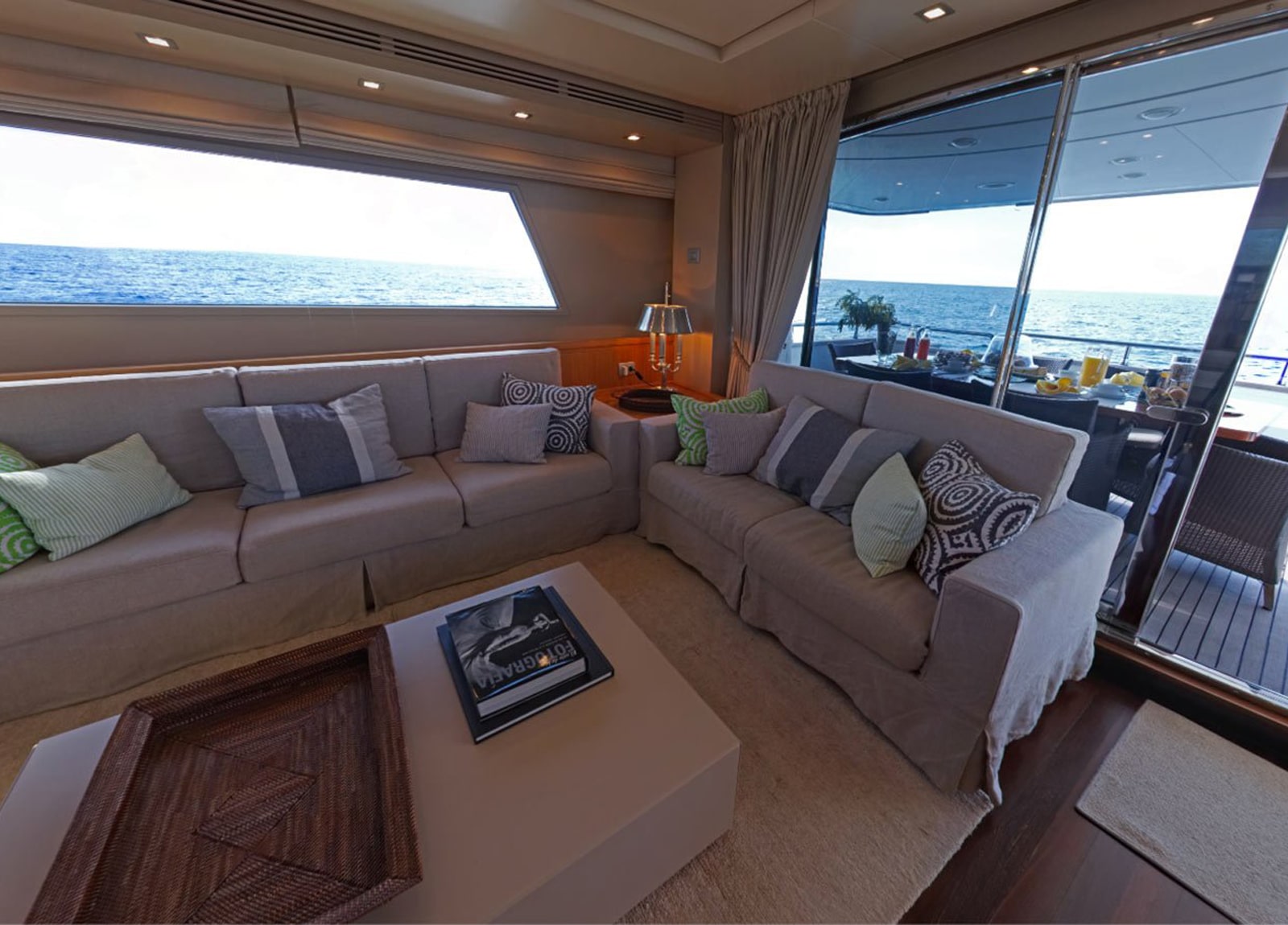 Wohnzimmer luxusyacht sanlorenzo 82 balearic islands