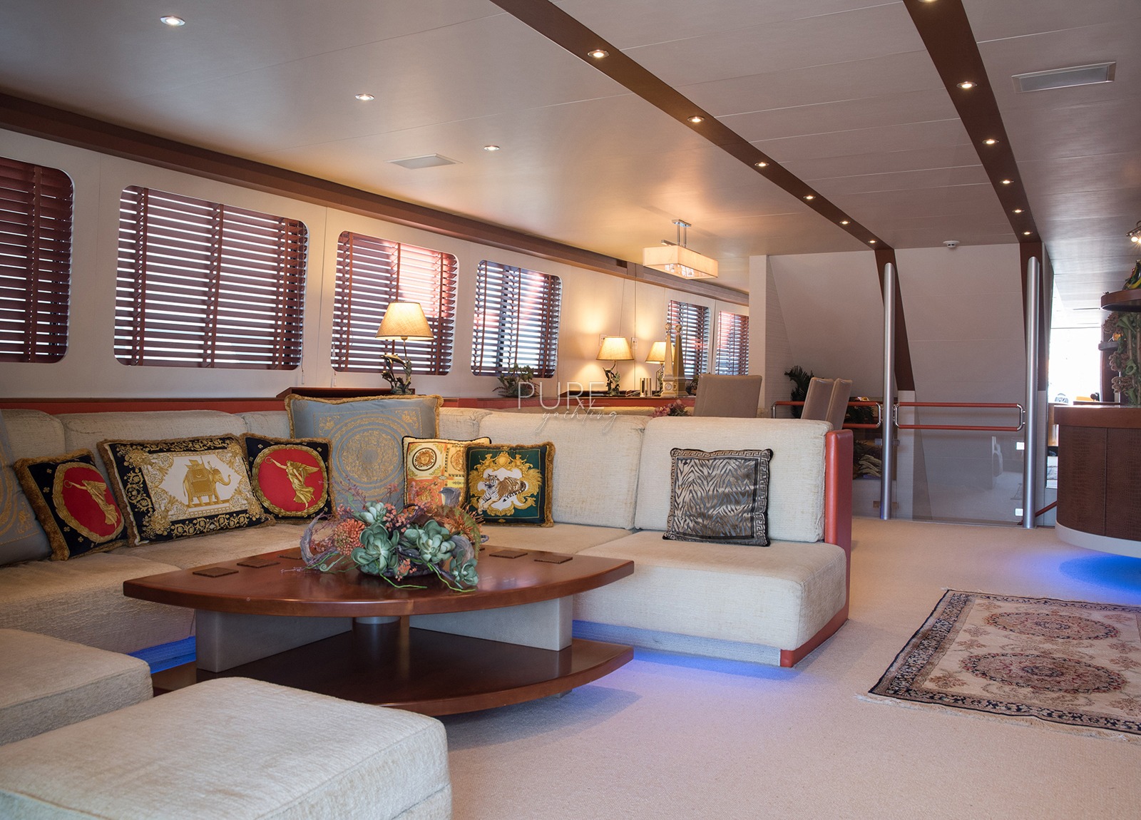 Wohnzimmer luxusyacht heesen 28m heartbeat of life spanien