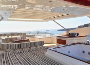 Sonnendeck luxusyacht aicon yachts 27m charter