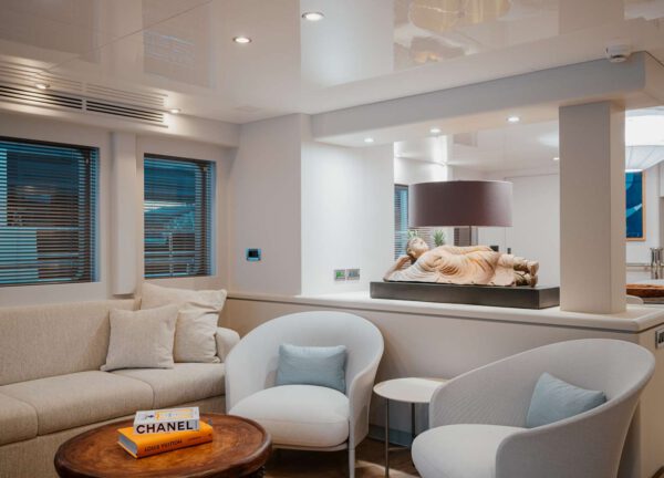 lounge luxusyacht bandido 90 seal charter