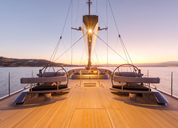 Sailing Yacht A Sulana Evening Deck