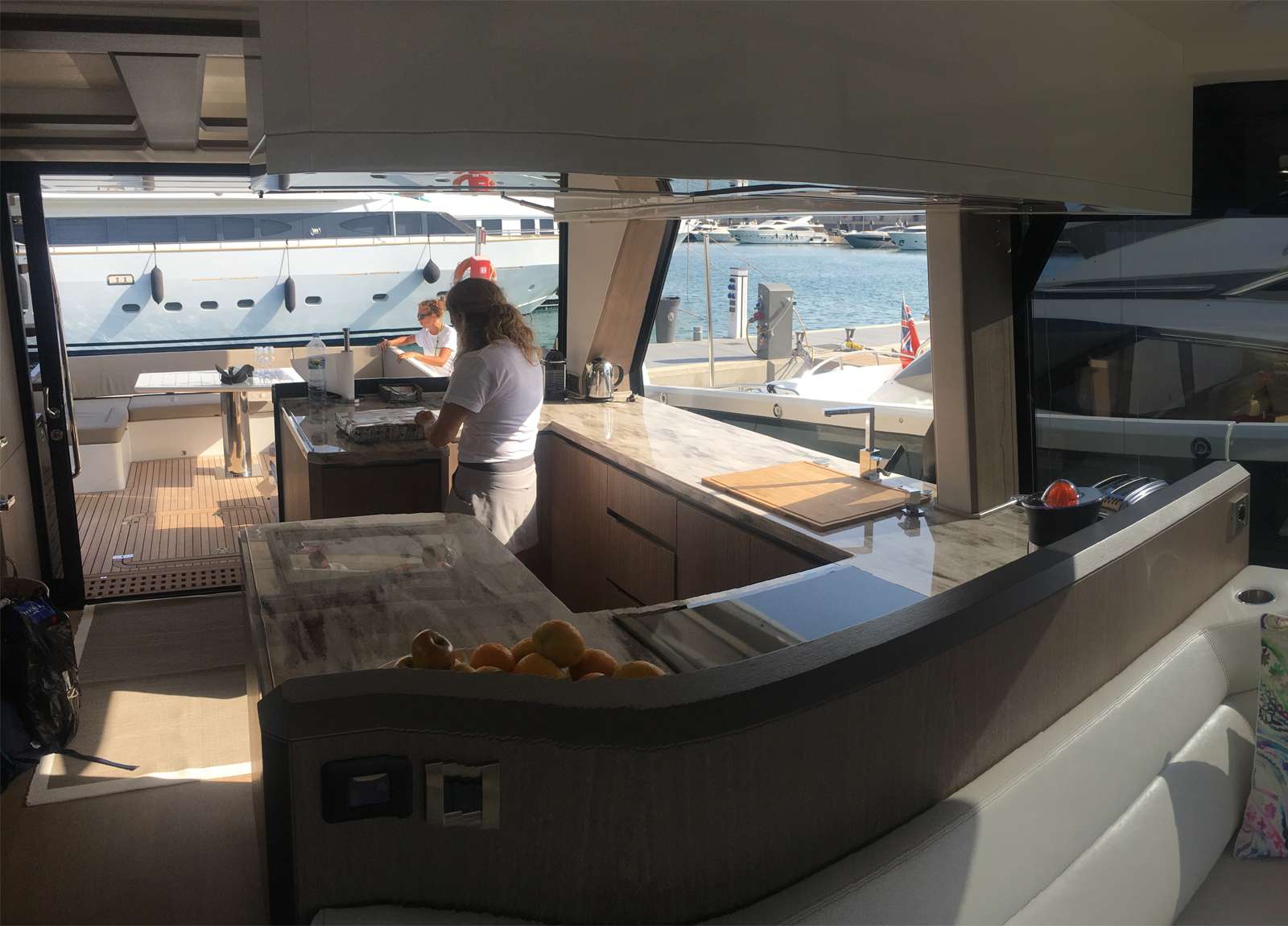 kitchen luxusyacht galeon 640 fly habana iv balearic islands