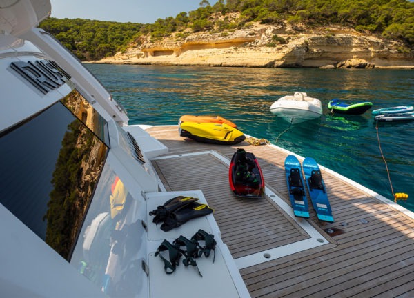 water sport equipment luxury yacht sunseeker 86 rush x balearic islands mallorca ibiza