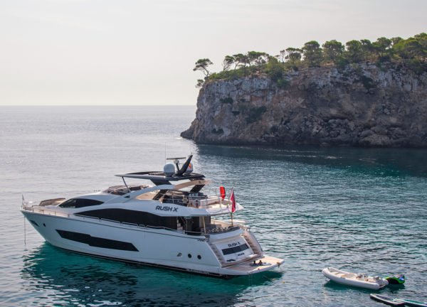 dinghy luxury yacht sunseeker 86 rush x balearic islands mallorca ibiza