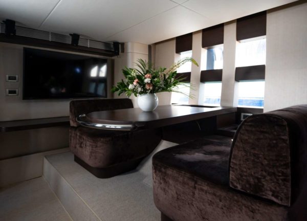 living room luxusyacht azimut 68s manzanos balearic islands