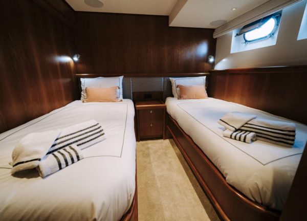 Zweibett Kabine luxusyacht charter mallorca las ninas