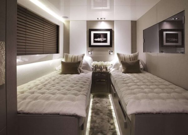 Zweibett Kabine luxusyacht pearl 75 shinju balearic islands