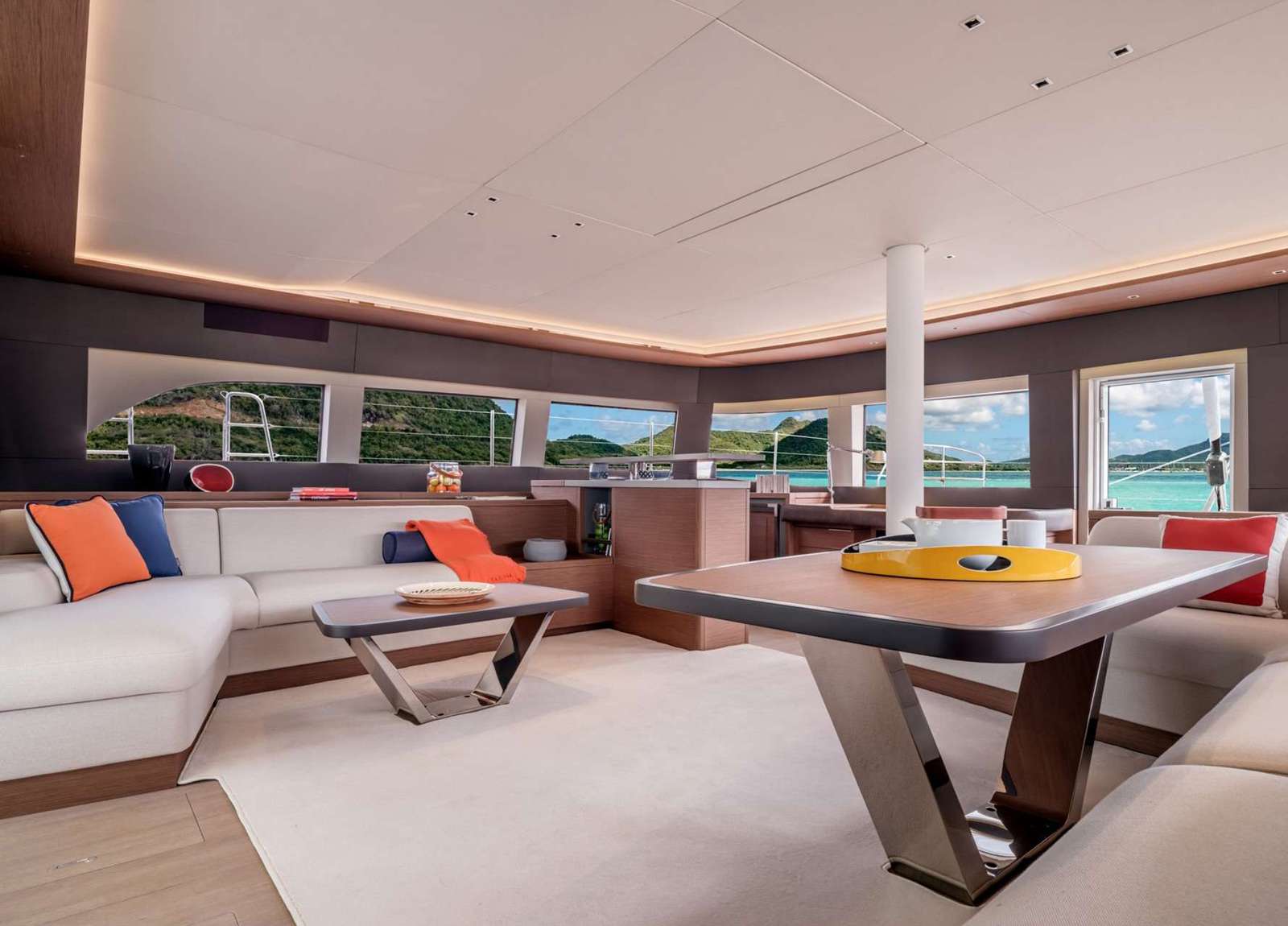 lounge luxury catamaran lagoon sixty 5 kingfisher balearics