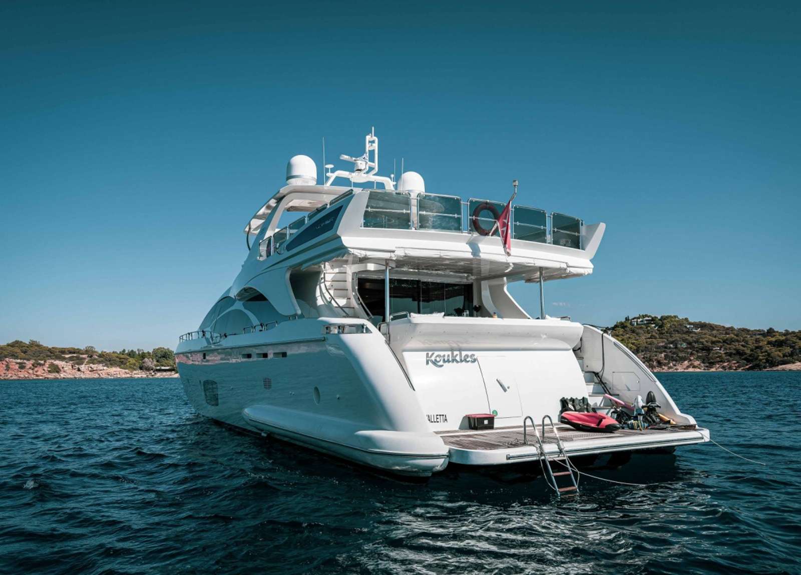 luxusyacht azimut 29m koukles griechenland