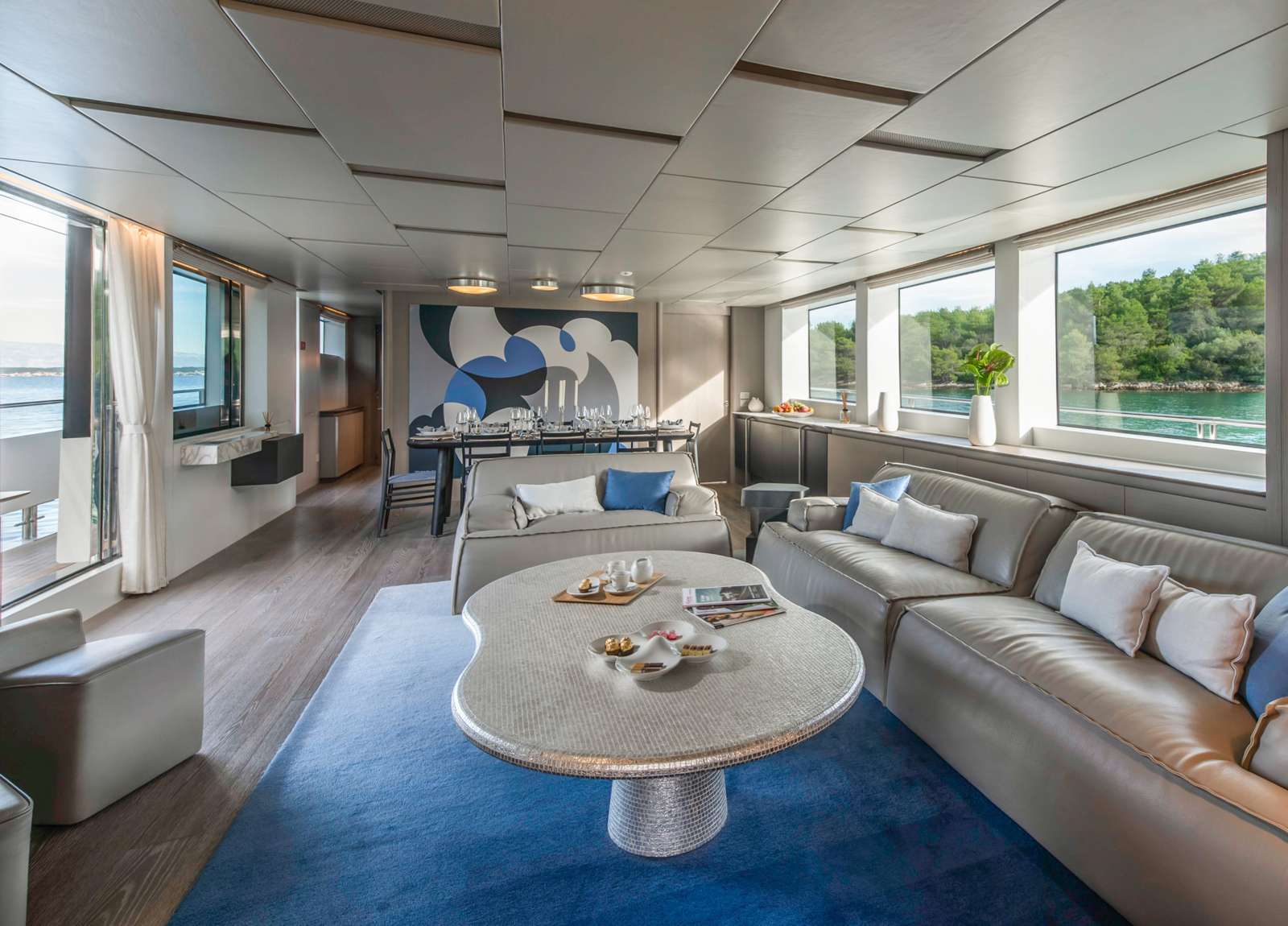 lounge luxusyacht sanlorenzo sl 106 andiamo kroatien charter