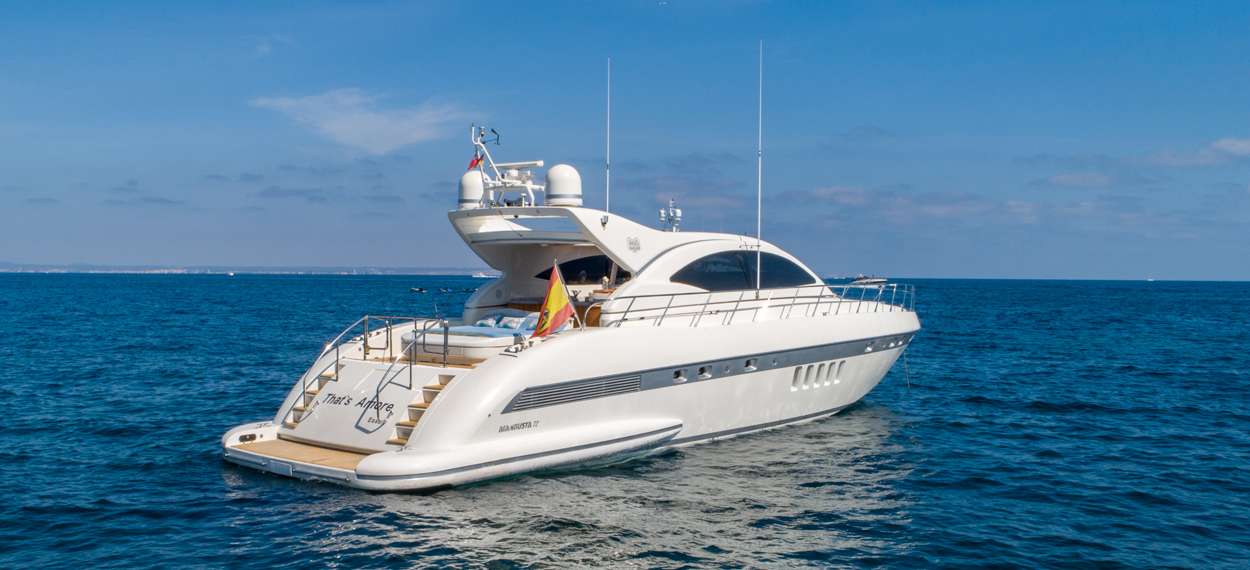 Motoryacht mangusta 72 thats amore Mallorca