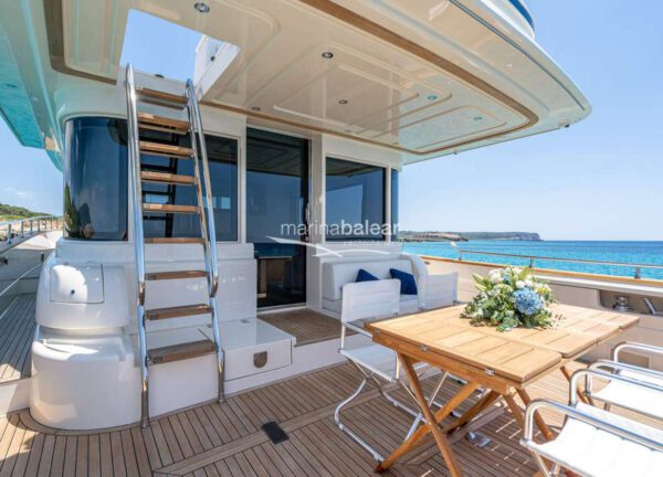 Motoryacht apreamare maestro 65 trabucaire Balearen Oberdeck