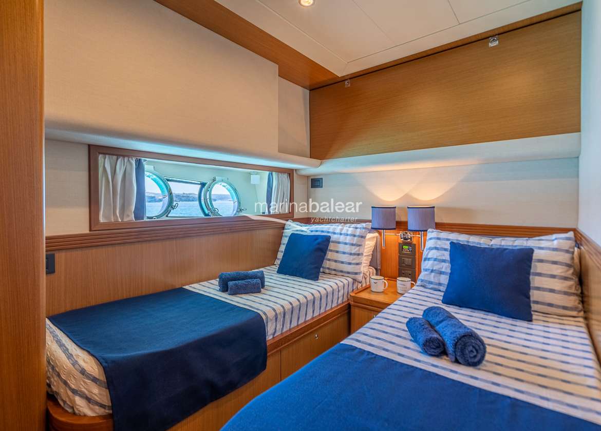 Zweibett Kabine Motoryacht apreamare maestro 65 trabucaire Balearen