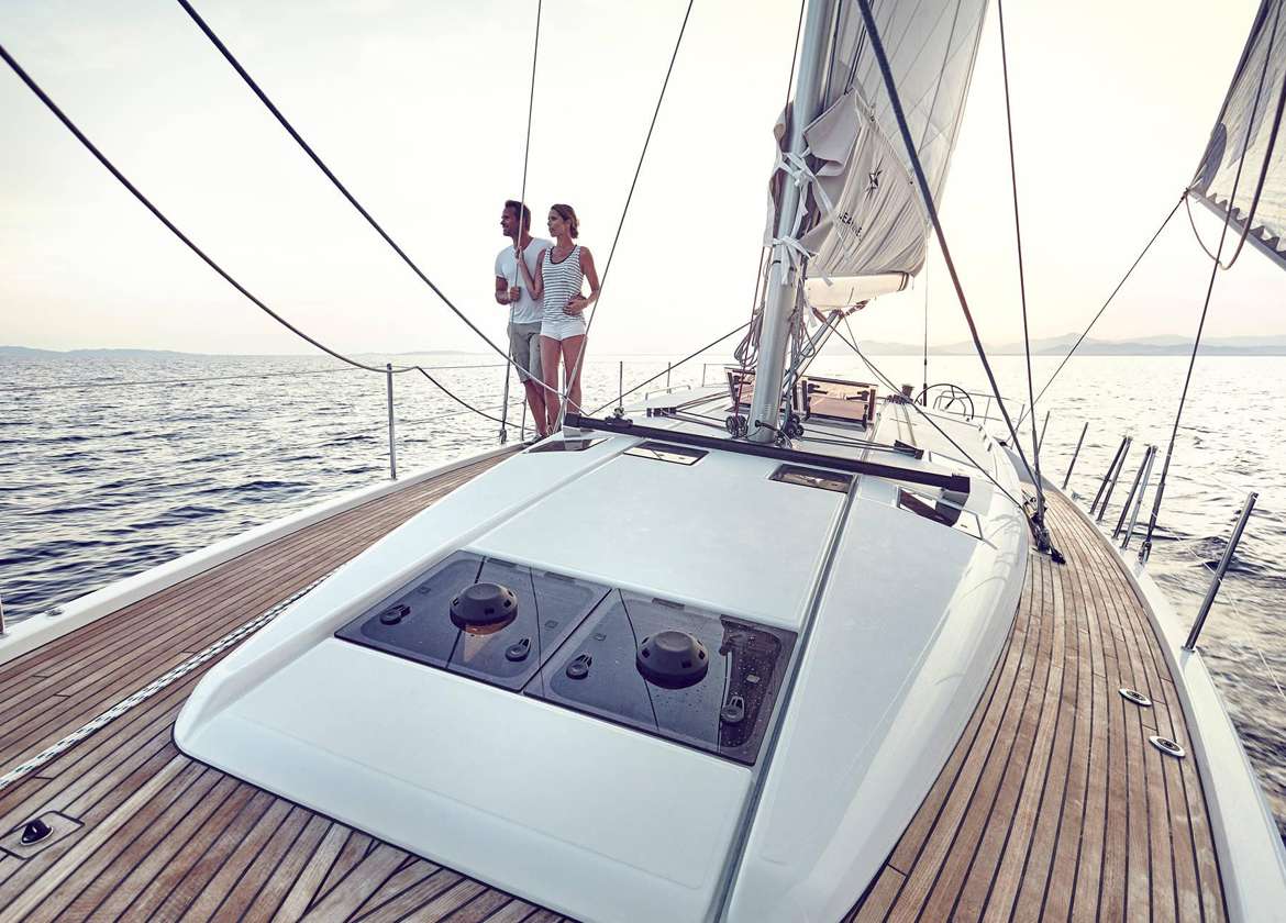 Oberdeck Segelyacht jeanneau 490 Mallorca charter