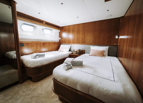 Zweibett Kabine Motoryacht Mallorca las ninas